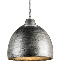 Earthshine Pendant Hammered Black Steel Finish 9782