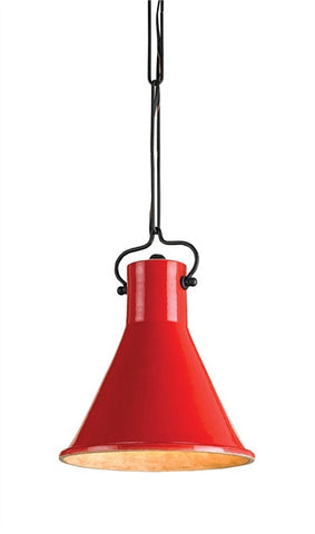 Rooke Pendant Red/White/ Midcentury 9786