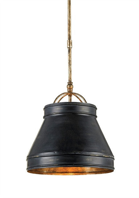 Lumley Pendant Industrial Black Wrought Iron Shade 9868