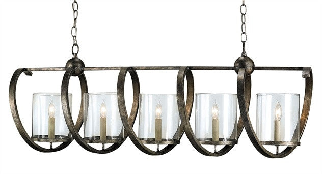 Maximus Rectangle Chandelier- Currey & Co 9915