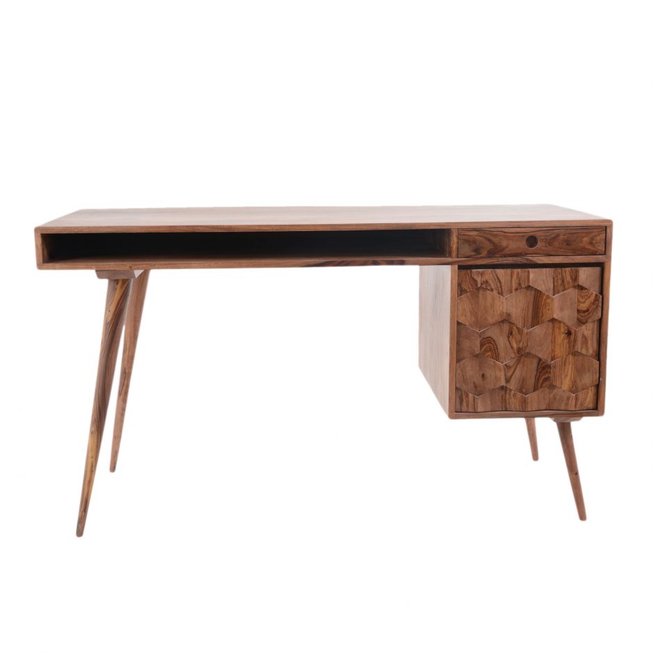 Orianne Mid Century Sheesham Wood Desk
