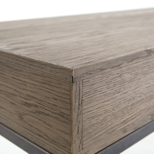 Rush 59" Industrial Desk - Rustic Edge