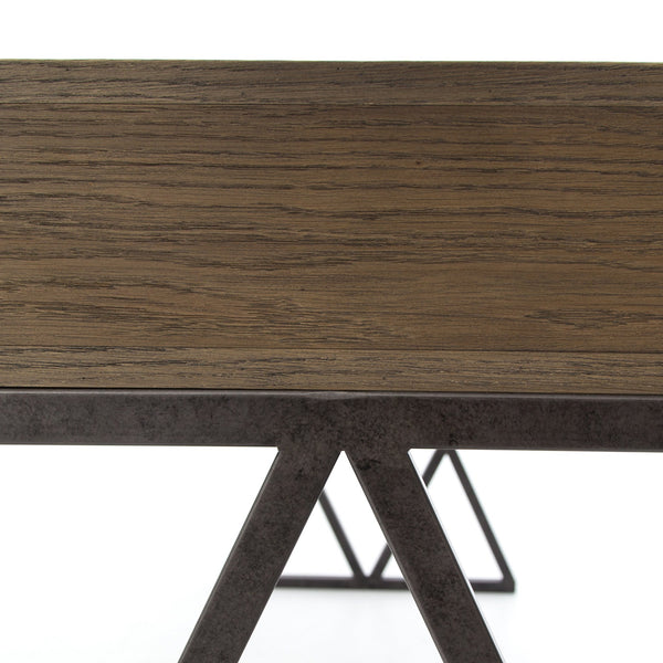 Rush 59" Industrial Desk - Rustic Edge
