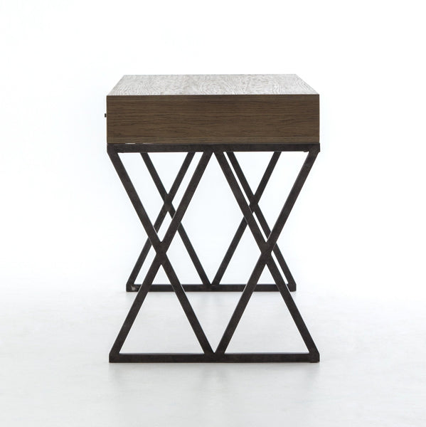 Rush 59" Industrial Desk - Rustic Edge