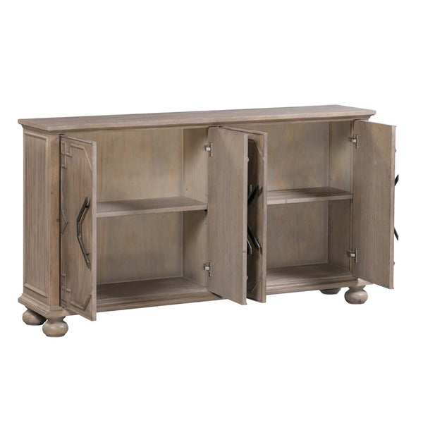 Jade 62" White Washed Wood Sideboard