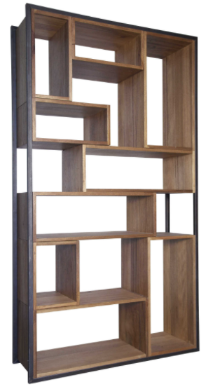 Chelsea Walnut Bookcase - Rustic Edge