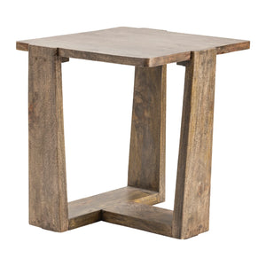 Elie Minimalist Tri Leg Side Table - Rustic Edge