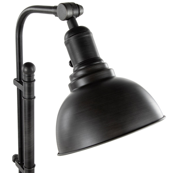 Urban Loft Adjustable Metal Table Lamp - Black