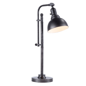 Urban Loft Adjustable Metal Table Lamp - Black
