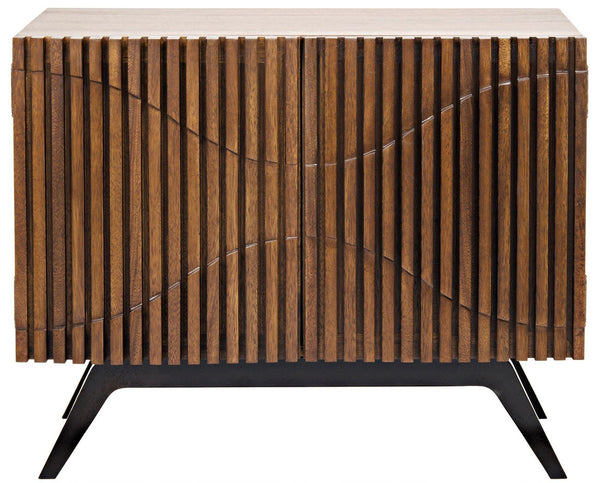 Chandler Single Sideboard w/ Metal Base - Rustic Edge