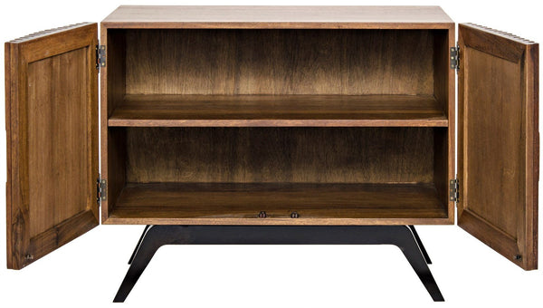 Chandler Single Sideboard w/ Metal Base - Rustic Edge