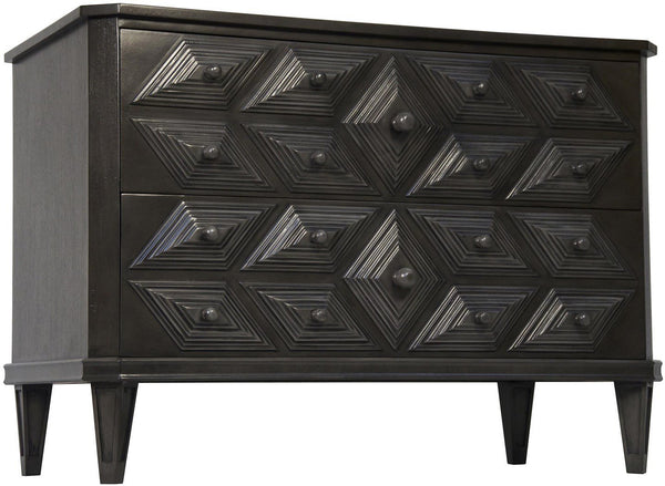 Henning 2 Drawer Dresser - Black - Rustic Edge