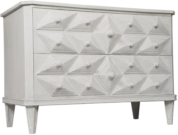 Henning Dresser White Weathered - Rustic Edge