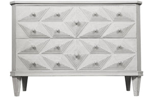 Henning Dresser White Weathered - Rustic Edge