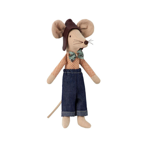 Handmade Linen Mouse Linen Rag Doll Whole Mice Family