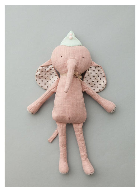 Handmade Linen Plush Toy Jungle Animals Monkey Lion Elephant