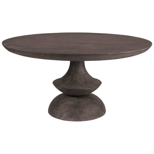 Henri Round Dining Table solid Grey - Rustic Edge