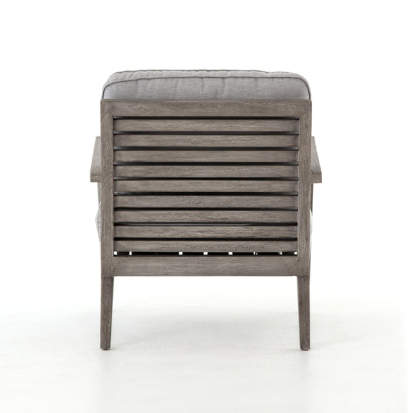 Louis Outdoor Teak Chair - Weathered Grey