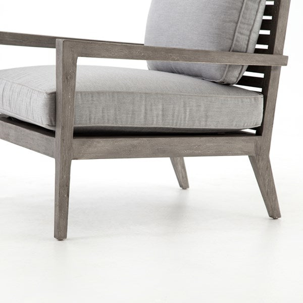 Louis Outdoor Teak Chair - Weathered Grey
