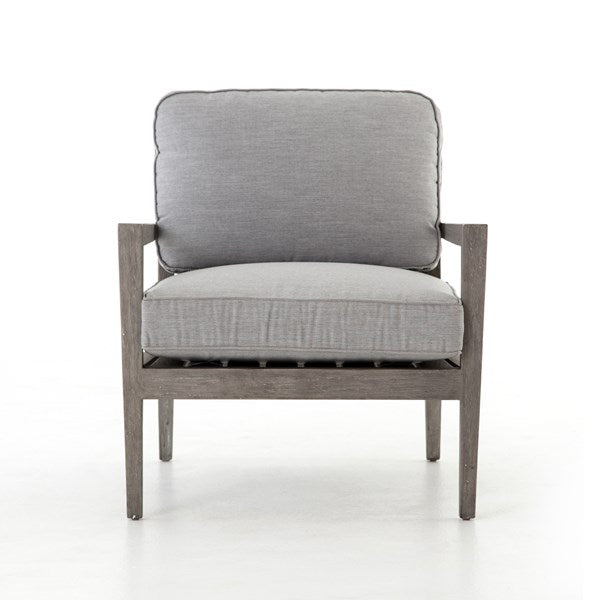 Louis Outdoor Teak Chair - Weathered Grey