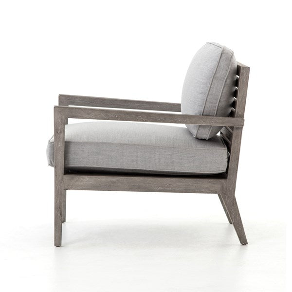 Louis Outdoor Teak Chair - Weathered Grey