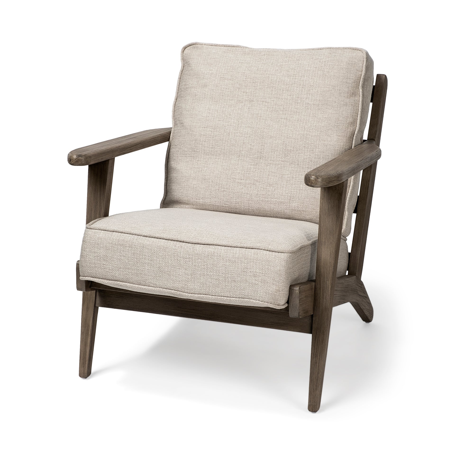 Landin Modern Mid-Century Fabric Accent Chair