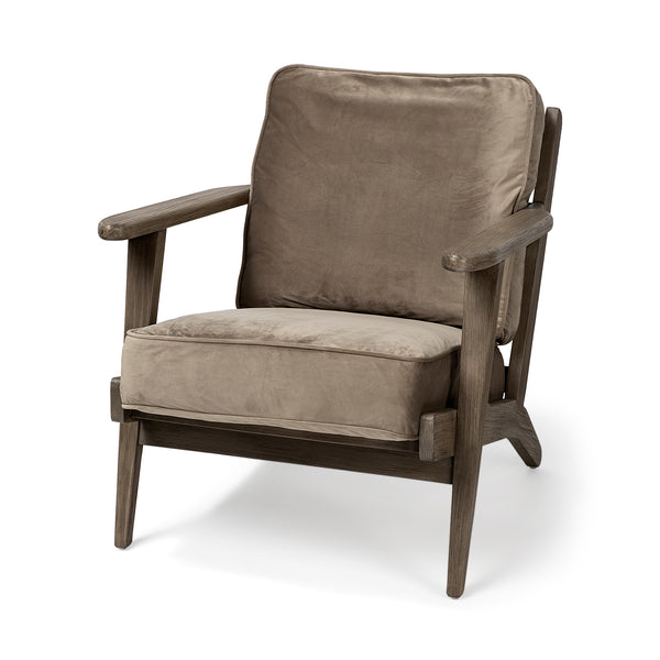Landin Modern Mid-Century Fabric Accent Chair