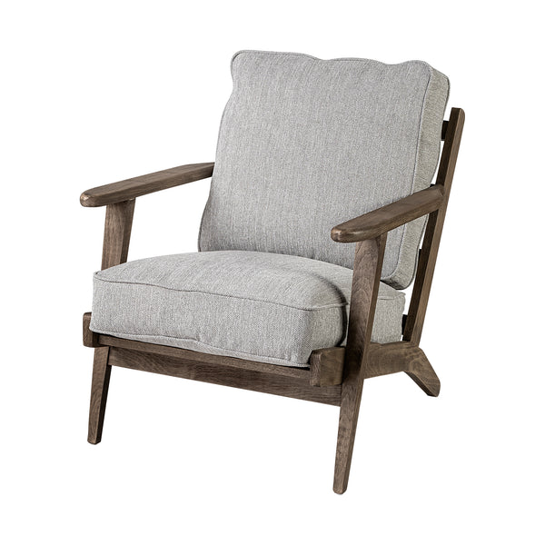 Landin Modern Mid-Century Fabric Accent Chair