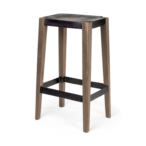 Pamela  Industrial Bar Stool - Rustic Edge