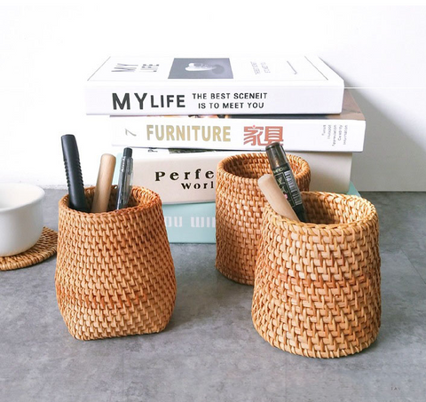 Rattan Storage Basket - Rustic Edge