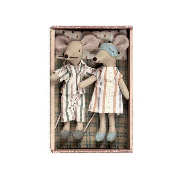 Handmade Linen Mouse Linen Rag Doll Whole Mice Family