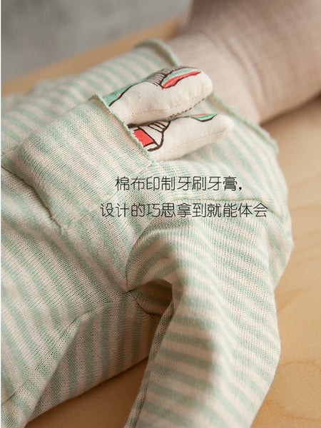 26" Linen Mouse Stuffed Plush Doll wearing Pajamas