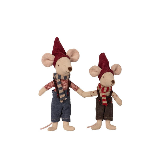 Handmade Linen Mouse Linen Rag Doll Whole Mice Family