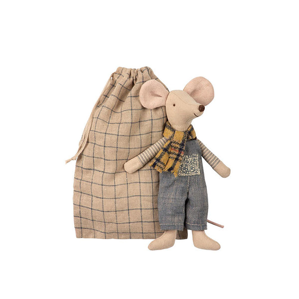 Handmade Linen Mouse Linen Rag Doll Whole Mice Family