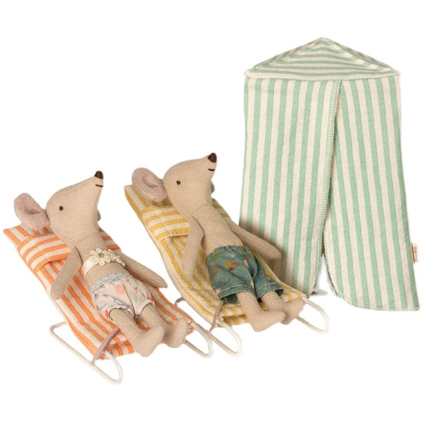 Handmade Linen Mouse Linen Rag Doll Whole Mice Family