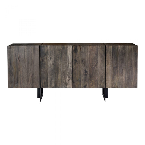 Tibo Small Contemporary Industrial Sideboard - Rustic Edge