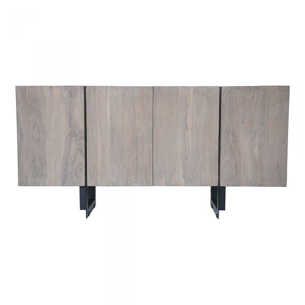 Tibo Small Contemporary Industrial Sideboard - Rustic Edge