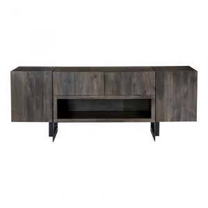 Tibo Contemporary Media Cabinet - Rustic Edge