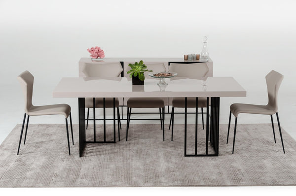 Modrest Hope Modern Grey Gloss Dining Set by VIG Furniture