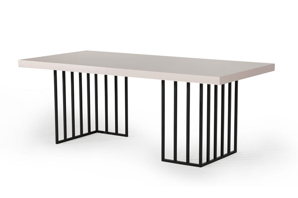 Modrest Hope Modern Grey Gloss Dining Table by VIG Furniture