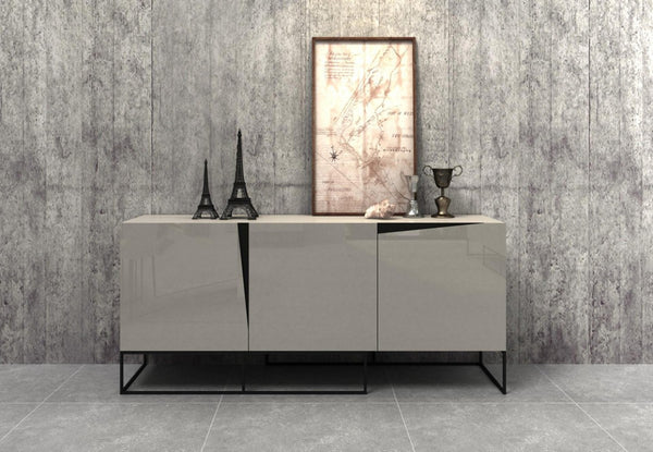 Modrest Hope Modern Grey Gloss Dining Set by VIG Furniture