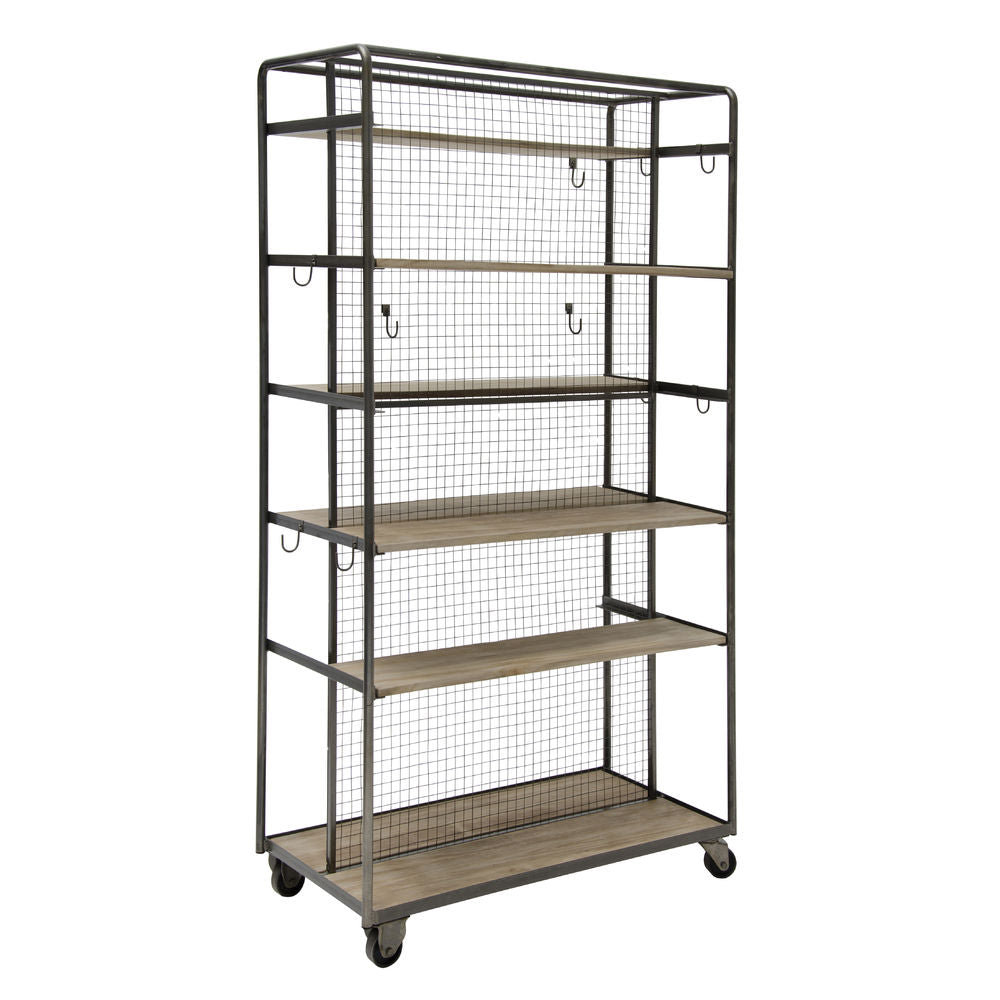 Kalalou Rolling Metal Closet on Casters CQ6609