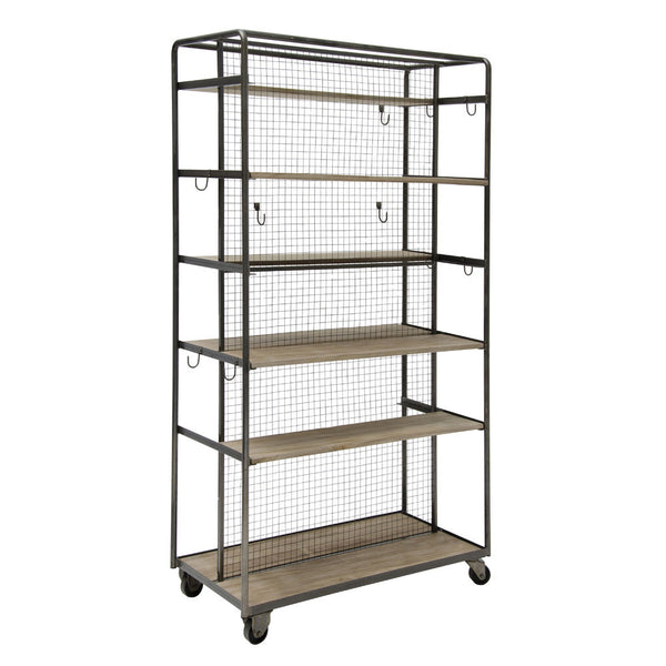 Kalalou Rolling Metal Closet on Casters CQ6609