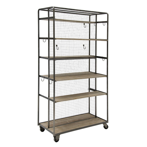 Kalalou Rolling Metal Closet on Casters CQ6609