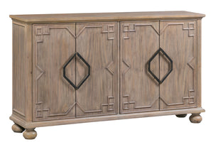 Jade 62" White Washed Wood Sideboard