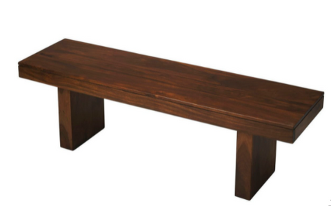 Eweth 57" Sheesham Wood Slab Bench