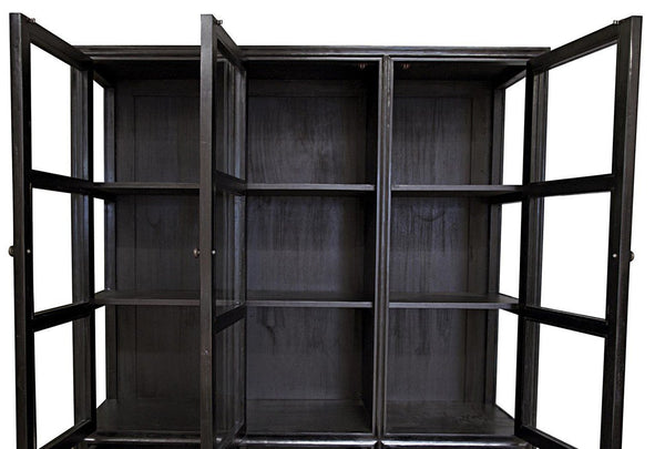 Palmer Colonial Hutch, Hand Rubbed Black - Intrustic home decor