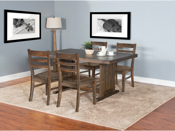 Farmhouse Style 75" Breakfast Nook with Storage Bench - Rustic Edge