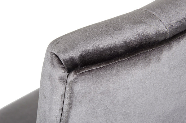 Pearson Velour Dining Chairs - Grey Set of 2
