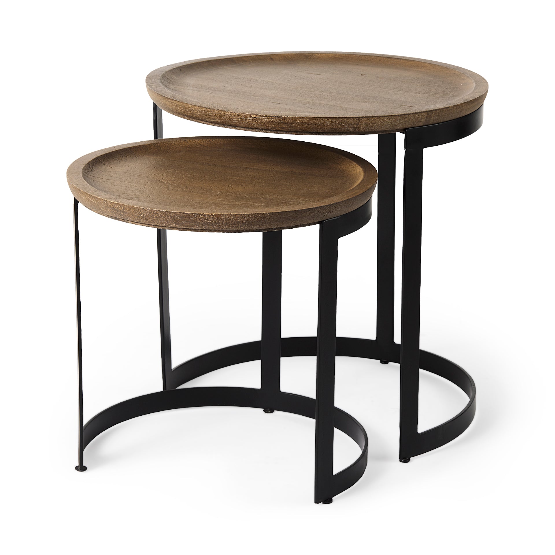 Malene nesting tables - Rustic Edge